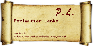 Perlmutter Lenke névjegykártya
